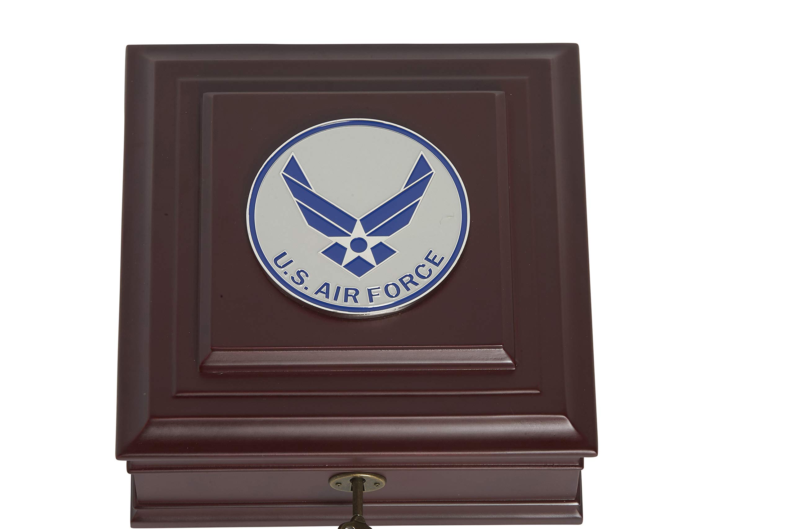 Allied Products Frame Aim High Air Force Medallion Desktop Box