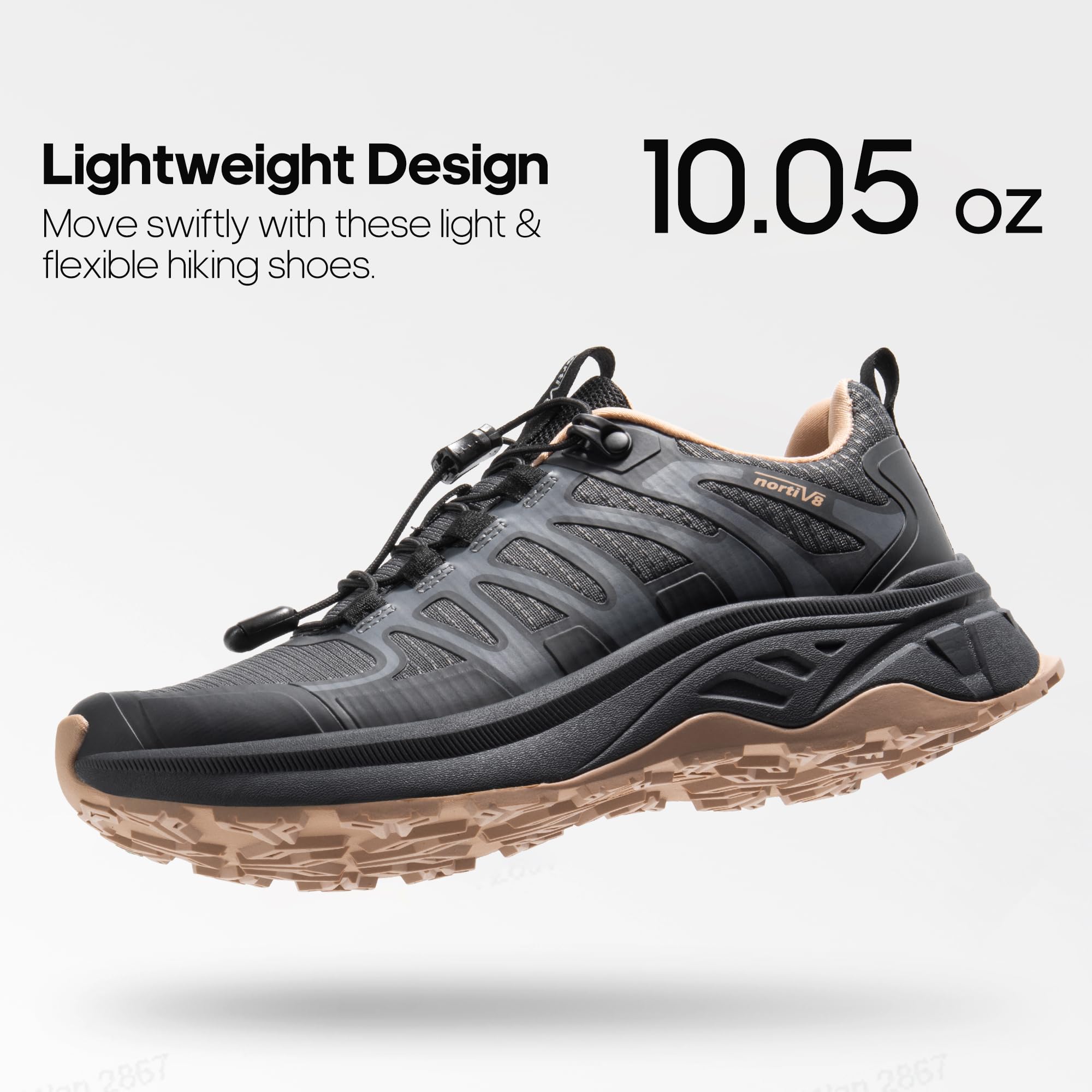 NORTIV 8 Chaussures de Randonnée Imperméables et Légères pour Femmes Confortables Chaussure Durable et Respirante SNHS242W