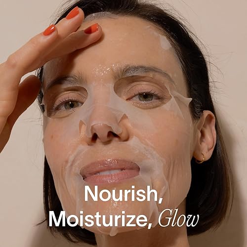 Miniatura 6 de Solawave Mascarilla hidratante en lámina, antienvejecimiento con niacinamida, mascarilla hidratante con ácido hialurónico, mascarillas faciales