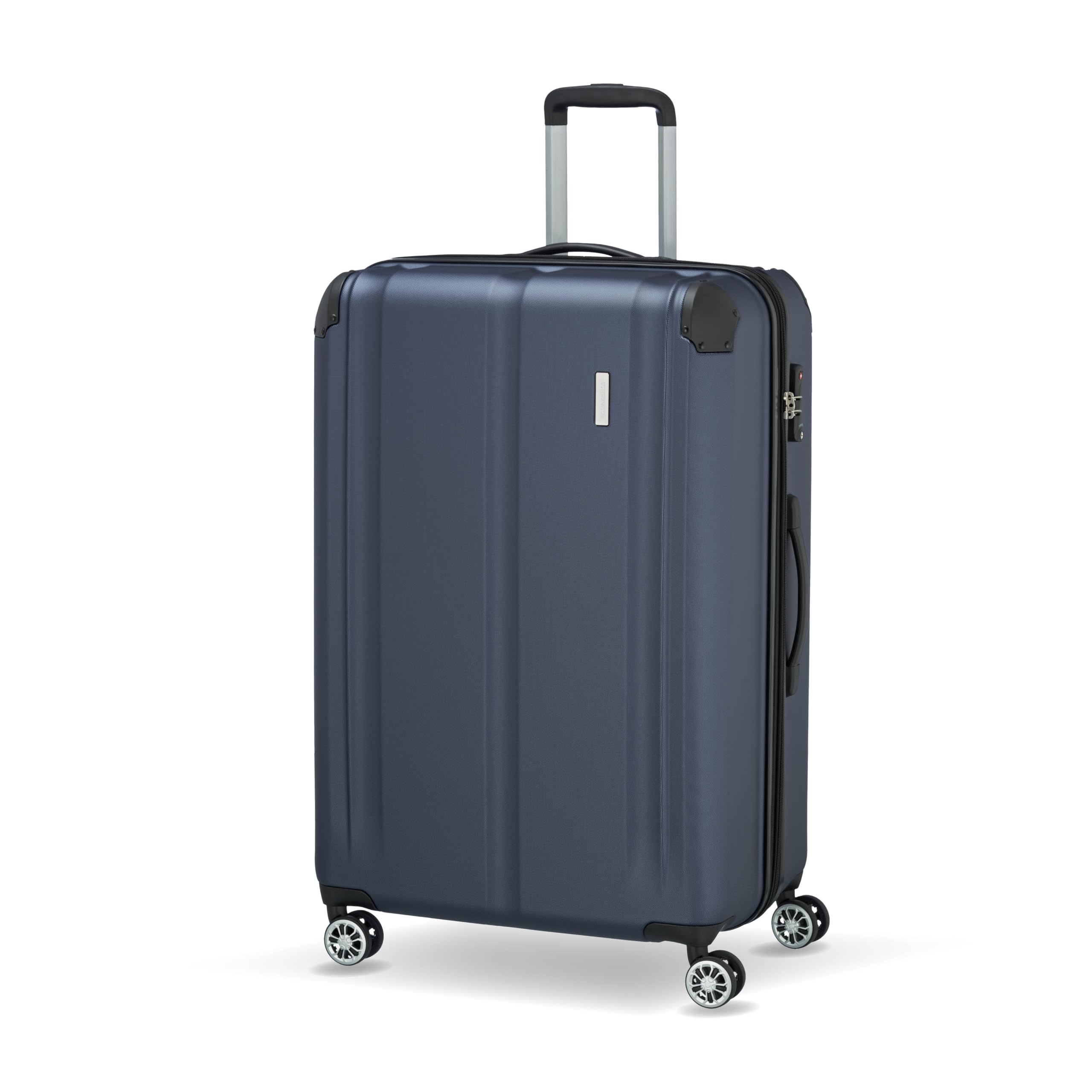 Travelite Hartschalenkoffer groß 77 cm 113-124 Liter Trolley mit TSA Schloss 4 Rollen