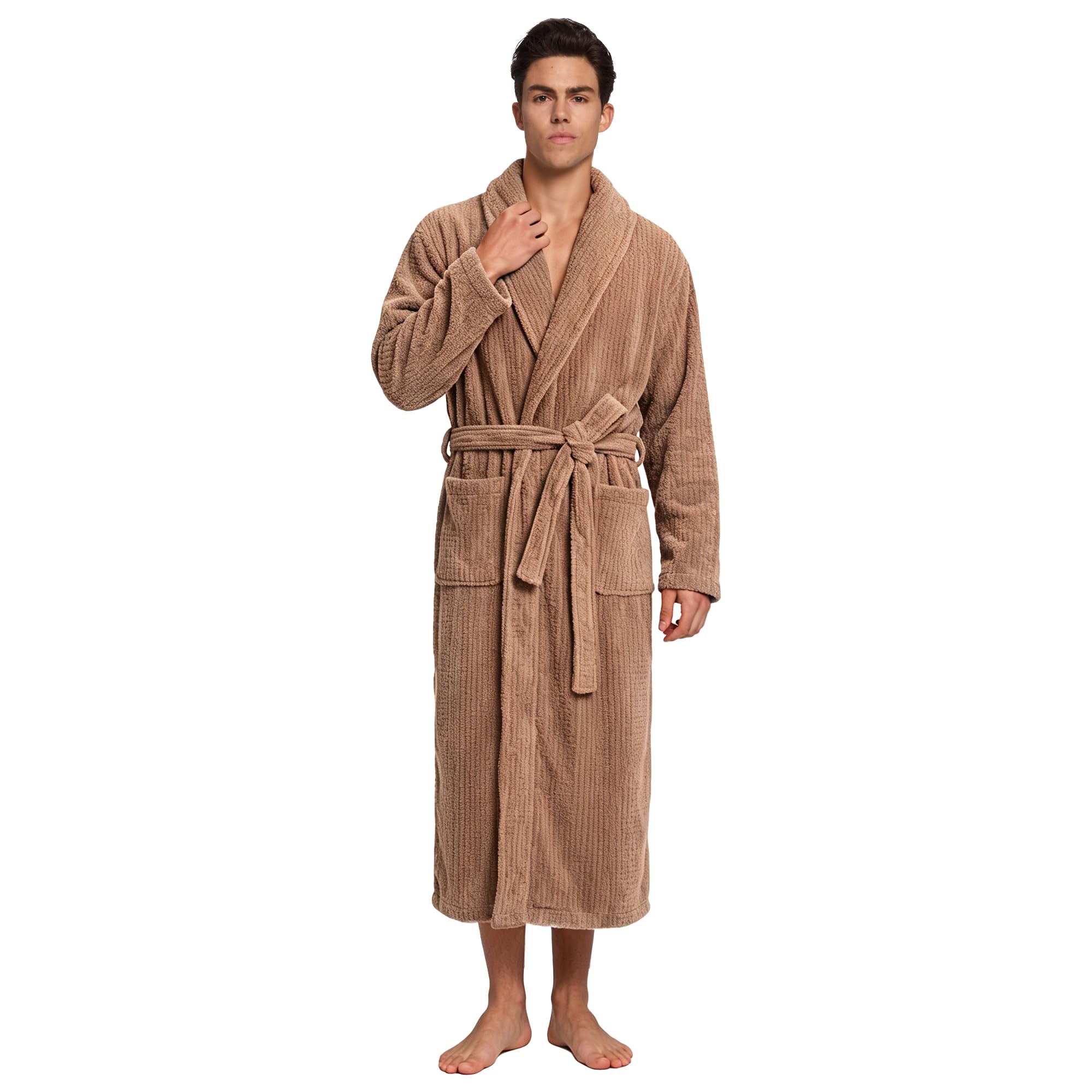 PJGGZ Men's Shawl Collar Towel Robe