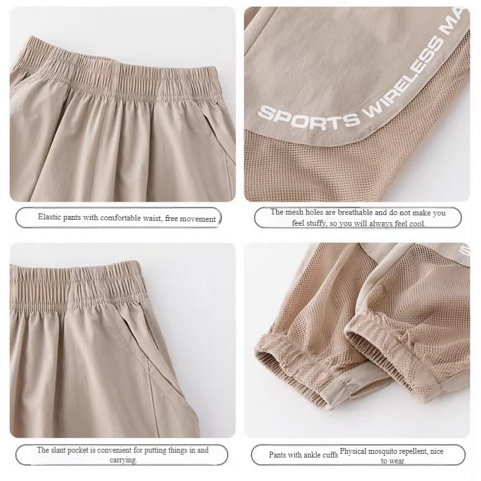 Genérico Pantalones Deportivos Casuales Infantiles con puños elásticos en los Tobillos, cómodos y prácticos para Jugar Espacios Exteriores