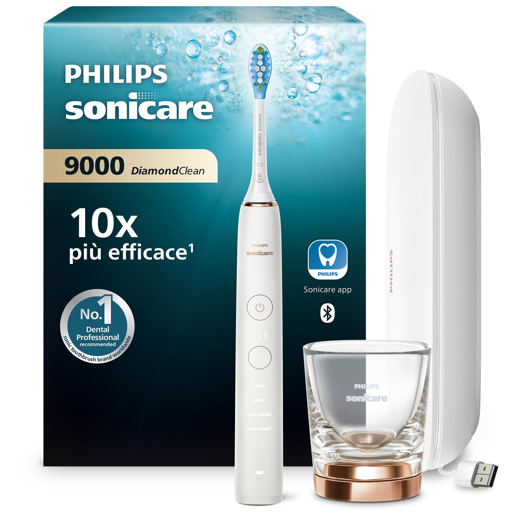 Philips Sonicare DiamondClean 9000 spazzolino elettrico con app Philips Sonicare DiamondClean 9000 spazzolino elettrico con app