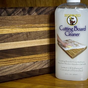 Howard Products CBC012 Wood Cutting Board Cleaner, Wood Cleaner for Wooden Cutting Boards, 12 oz
