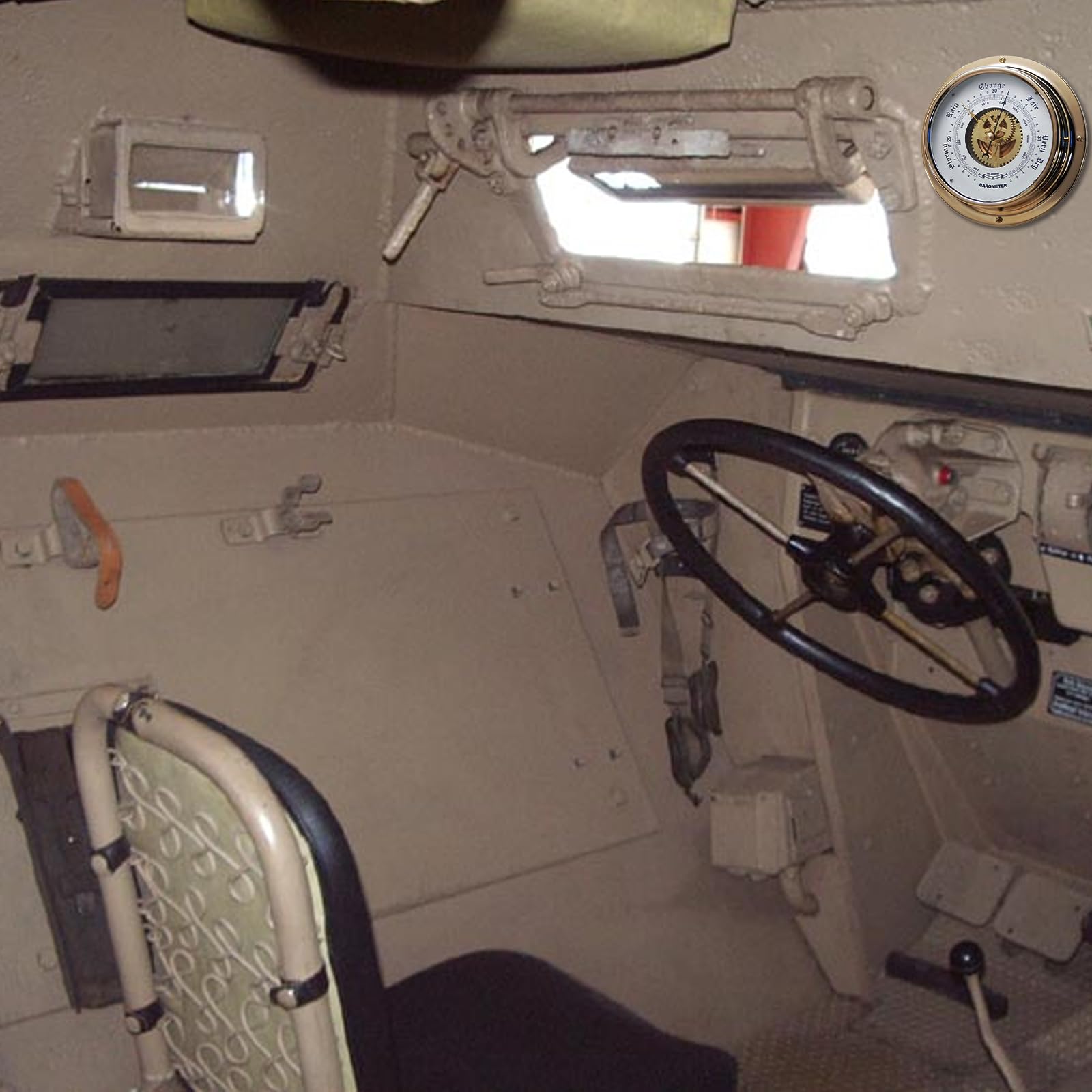 Barometri in ottone da 180 mm di diametro, barometri marittimi per navi a vela, strumento meteorologico, stazioni meteorologiche marine, decorazioni per navi a vela
