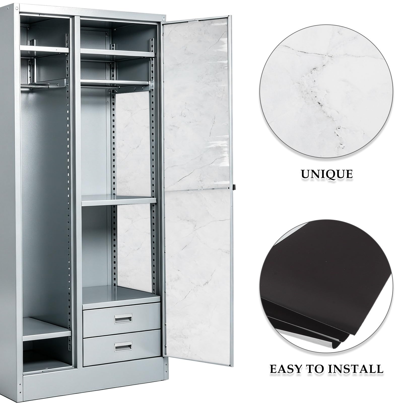 4 Piezas Lámina Magnética Decorativa, PVC Magnético