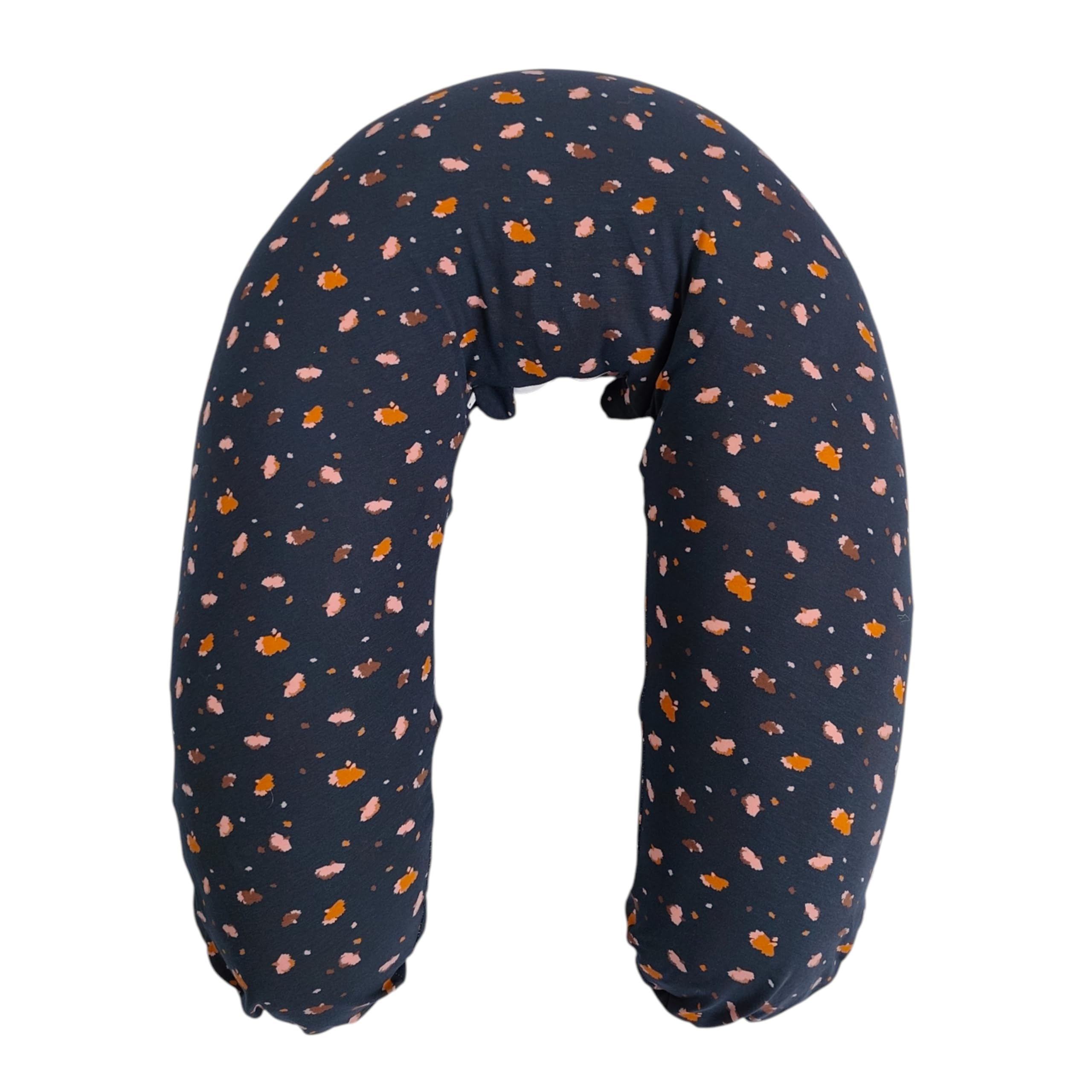 Candide - Coussin De Grossesse et d'allaitement Multifonctions 3 en 1 Multirelax, Breveté, Transat Bébé, Déhoussable, Fabriqué en France, 78x44cm (Jersey Fleurs)