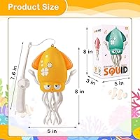 Vista 6 de Juguete de pulpo bailarín, juguetes para el tiempo boca abajo, con música y luz LED, batería recargable integrada y volumen que se pueden apagar