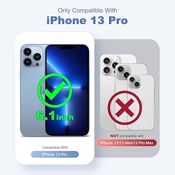 Case for iPhone 13 Pro with Stand,6.1 Brown
