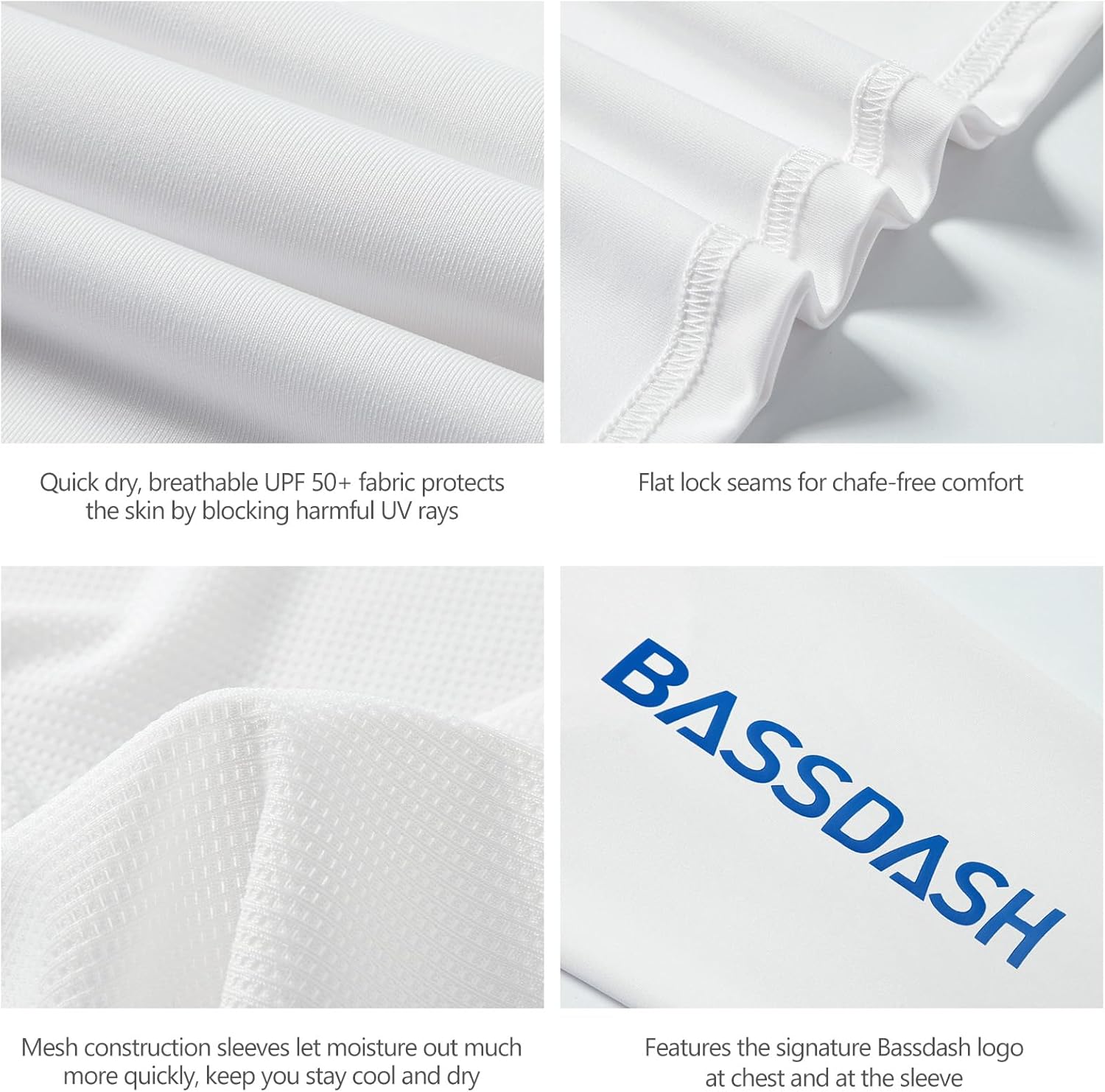 BASSDASH Men’s UPF 50+ Drawstring Fishing Hoodie Shirts UV Sun Protection Long Sleeve Outdoor Hiking Hooded T-Shirts FS33M - Image 4