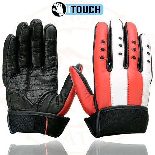 Miniatura 8 de Milwaukee Leather MG7527 - Guantes de cuero para hombre con dedos iTouch