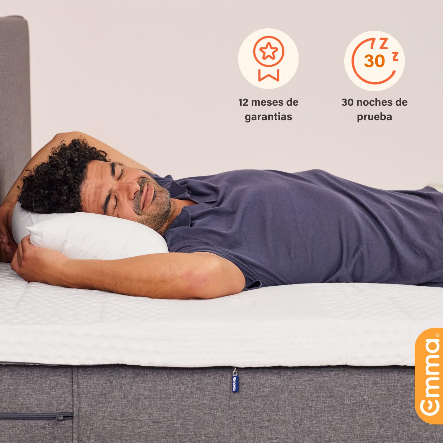 Pack De 2 Almohadas Emma Sleep Premium Cloud X2 - Tamaño Estándar (50x70 Cm), Blanco, Rectangular, Modernas