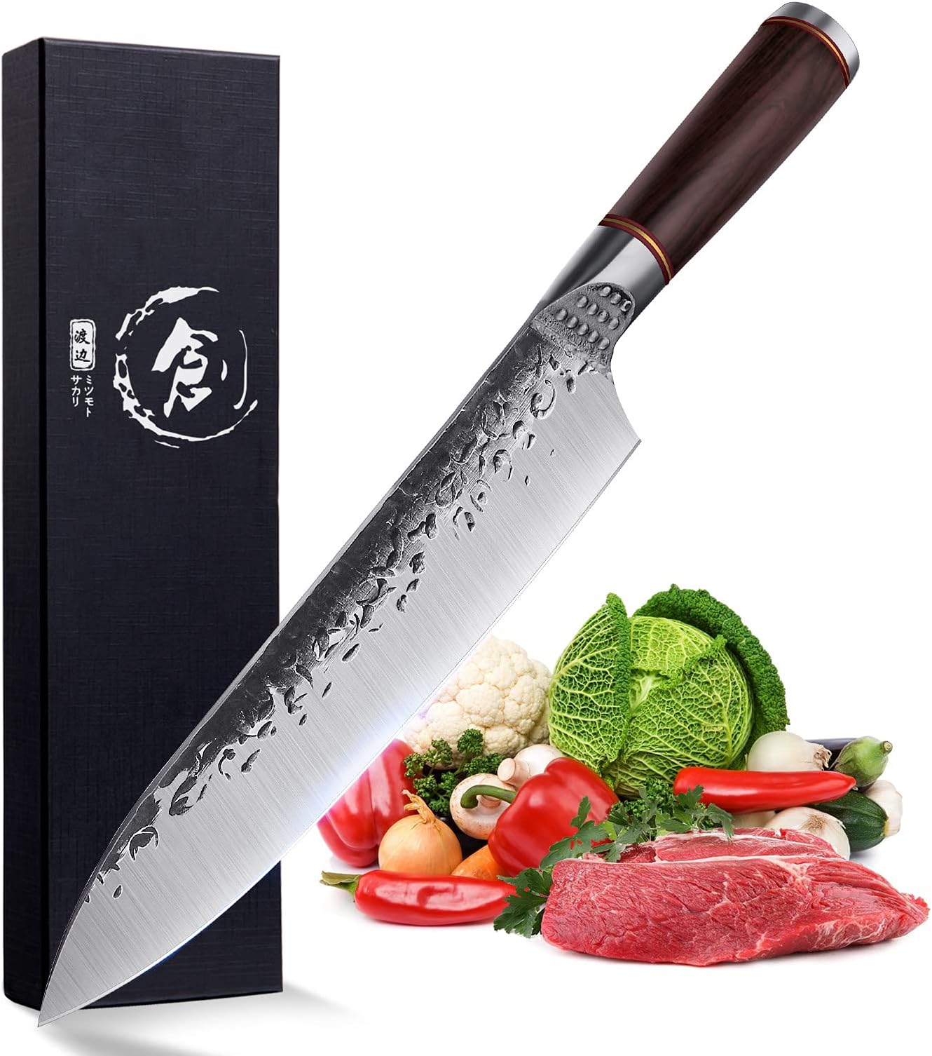 TOJIRO JAPAN Chef Kitchen Knife VG10 Clad Steel with