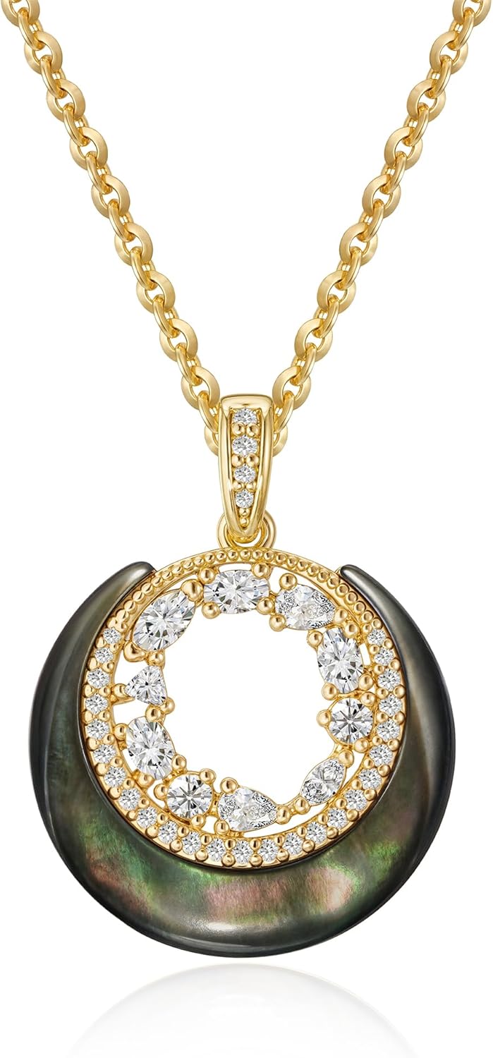 BENEIGE 14K Necklace for Women Dainty Pendant, Charm Necklace with Gold Plated Versatile Jewelry Gift for Everyday