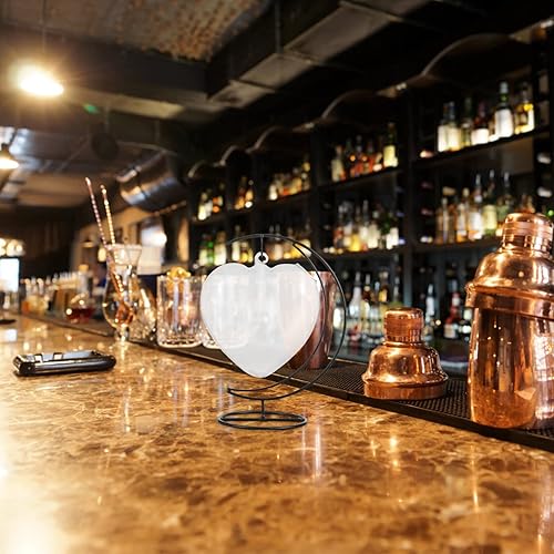 Miniatura 8 de GANAZONO Vaso de cóctel creativo con soporte de hierro, copas de cóctel colgantes, copa de vino transparente, vasos de bebida novedosos para KTV,