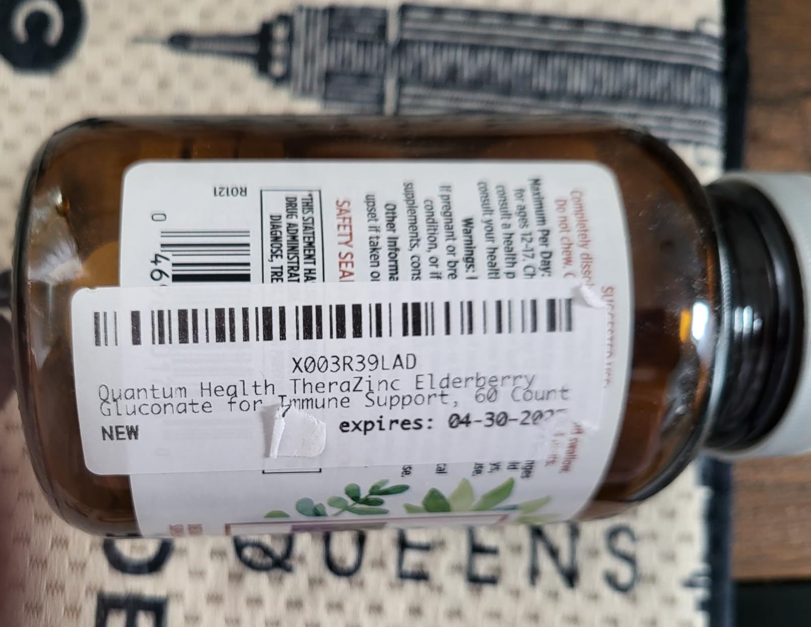 Quantum Health TheraZinc Lozenges (Elderberry, 10mg zinc gluconate) by Quantum Health
