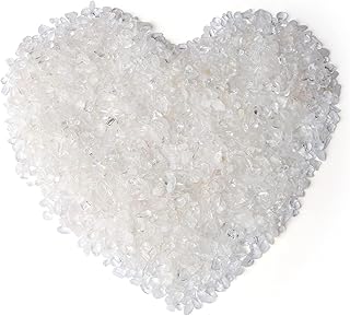 LAIDANLA Clear Quartz Crushed Stone Crystal Chips Bulk Natural Gemstones Healing Reiki Crystals Mini Quartz Vase Filler Aquarium Gravel 100g/0.22lb.