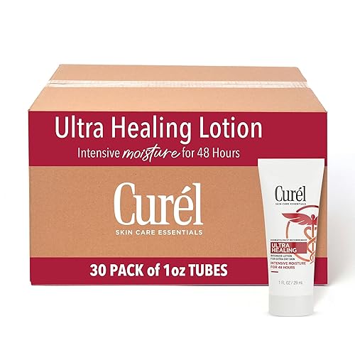 Curel Loción intensiva ultra curativa sin fragancia para piel extra seca, recomendada por dermatólogos, ideal para pieles sensibles, libre de