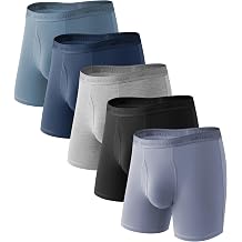 Natural Feelings Mens Underwear Viscose from Bamboo Boxer Briefs Underwear Pack for Men