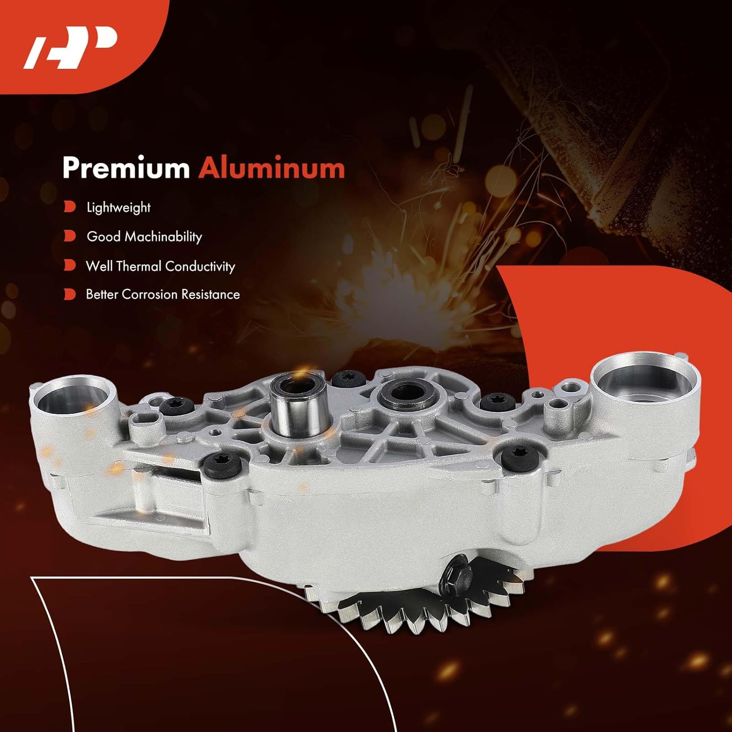 A-Premium Engine Oil Pump - Compatible with Volvo D13 Mack MP-8