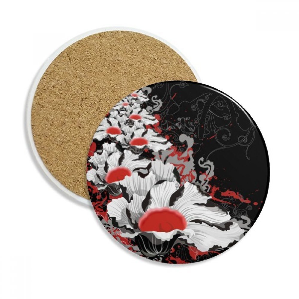 Coaster céramique pivoine pour sublimer vos pauses café et apéritifs