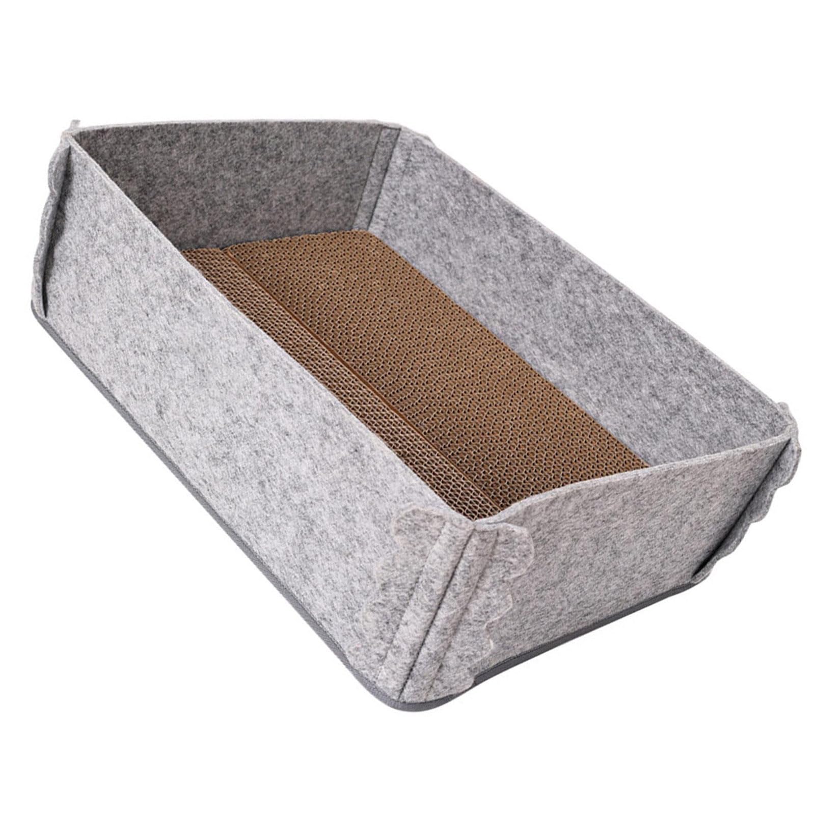 Poste à gratter pour chats et lit de salon écologique en carton ondulé pour intérieur