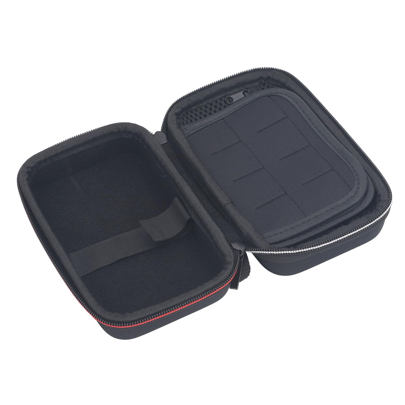 BONKZEBU Étui de Transport pour 3DS 2DS XL Étui de Rangement de Voyage de Protection Dur en Nylon Durable avec Une Poignée de Créneaux de Jeu pour Les Accessoires de Console de Jeu Noir