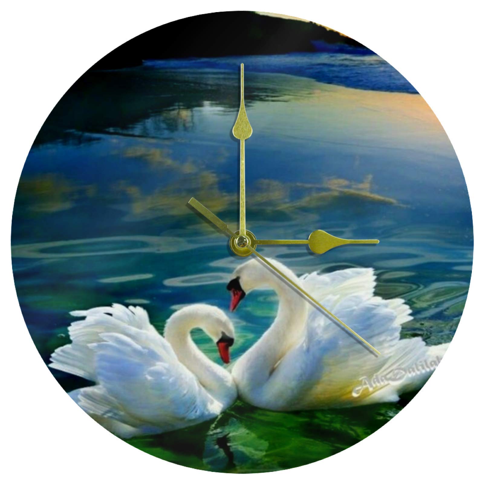Horloge murale ronde lotus pour une ambiance zen dans votre maison