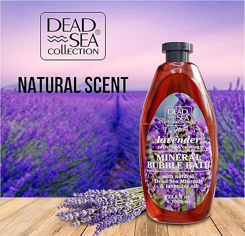 Miniatura 3 de Dead Sea Collection Baño de burbujas para mujeres y hombres, con aceite de lavanda y minerales puros, piel nutritiva e hidratante, paquete de 2