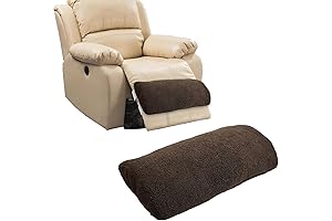 Foot Rest Pillow for Recliner: 23 x 10 x 2 Inch Half Moon Cushion