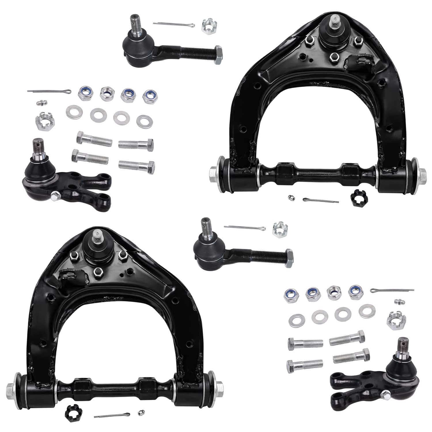 Detroit Axle - 6pc Front End Control Arms Kit for 94-00 Mitsubishi Montero