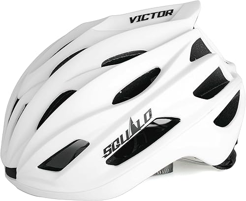 Victor - Casco de bicicleta para hombres y mujeres, casco de bicicleta con esfera de ajuste unisex para adultos, casco de ciclismo para ciclismo de