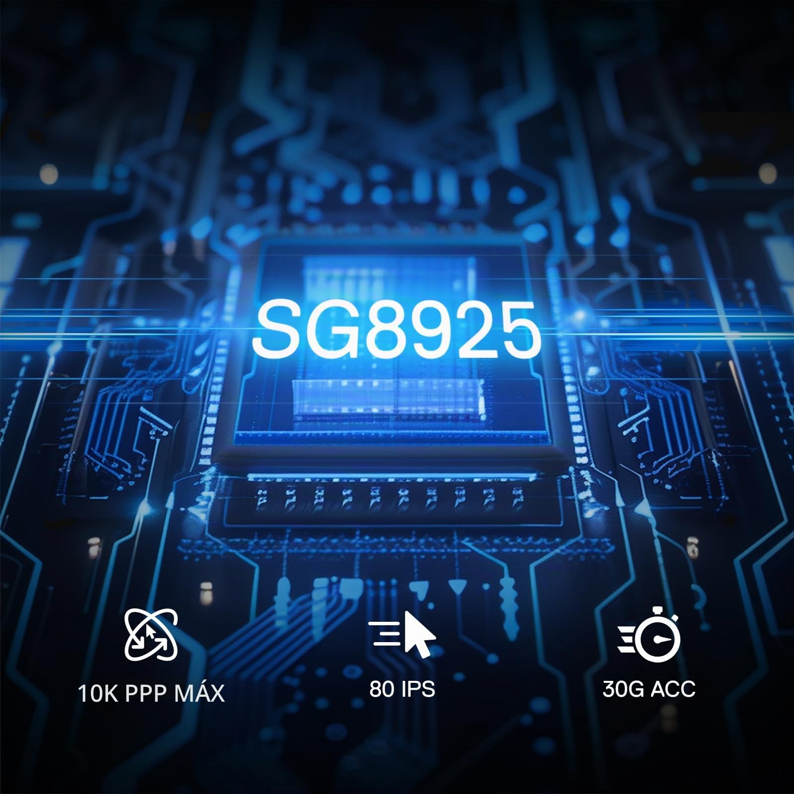 Redragon M616 RGB - Ratón óptico para juegos, 10000 DPI con cable con 6 botones programables y 8 modos retroiluminados, software compatible con enlaces de teclas
