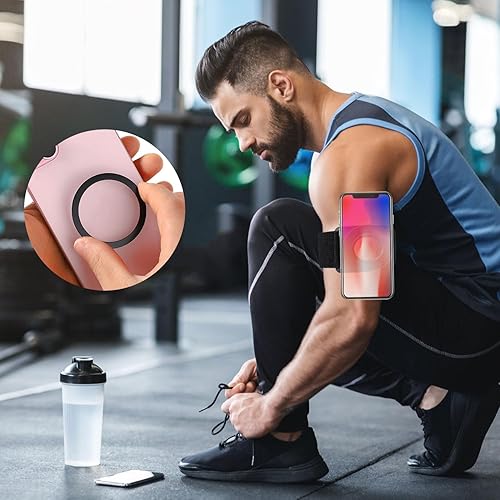 Miniatura 4 de Soporte magnético para teléfono para correr para iPhone, brazalete giratorio de 360, fuerte adaptabilidad, entrenamiento, ciclismo, deportes,
