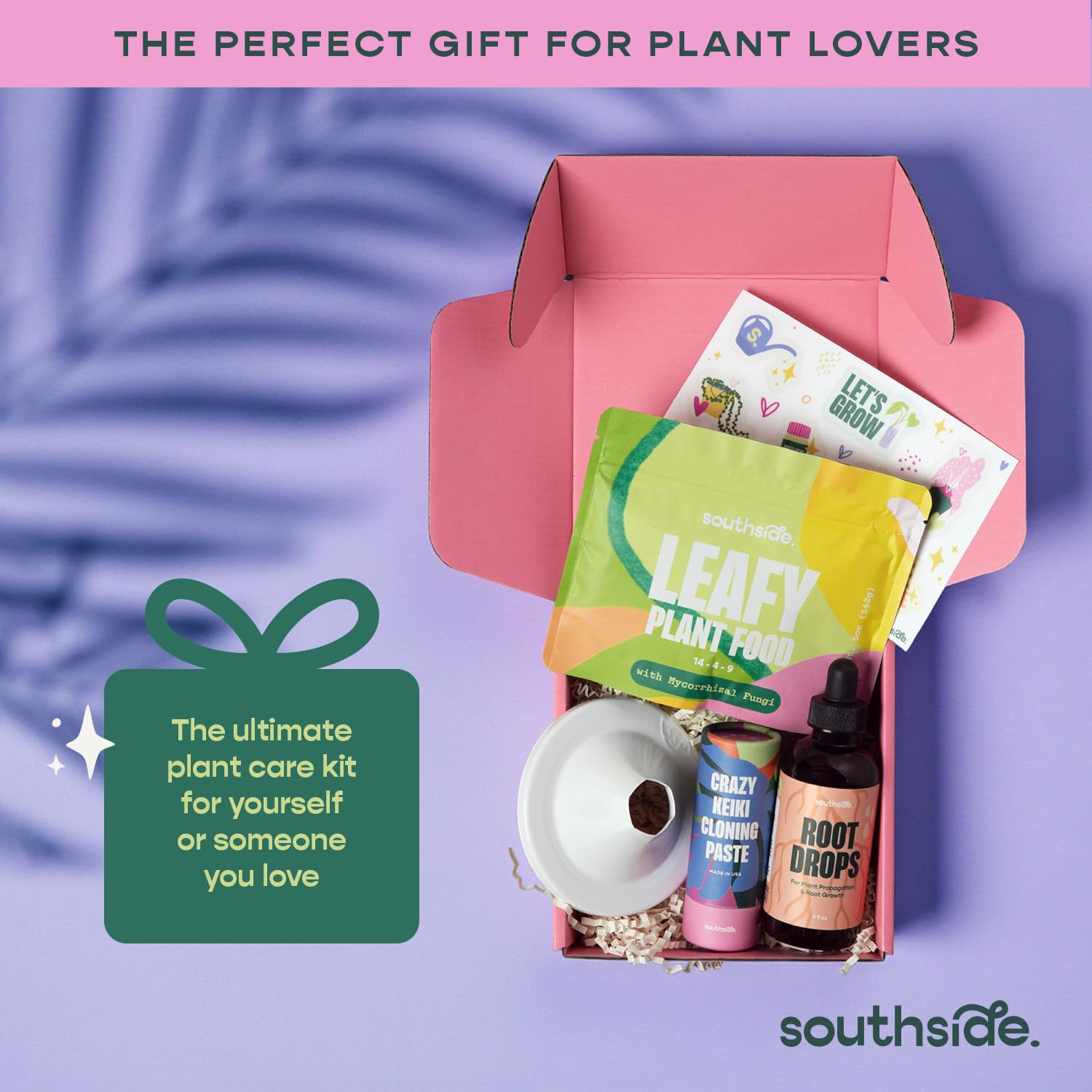 Southside Prop Box – Holiday Gift Set for Plant Lovers - Includes Keiki Paste, Root Drops, Leafy Plant Food & Propagation Cones - Complete Indoor Plant Propagation & Care Kit