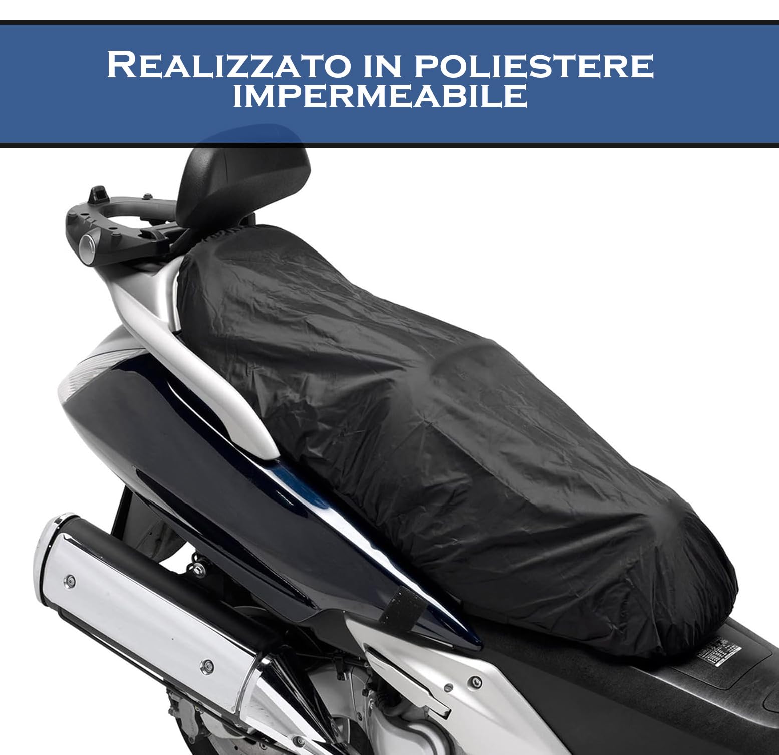 Housse De Selle Moto Universelle 80x50cm Imperméable - Protection Anti-Rayures Et Anti-Soleil Pour Moto Et Scooter