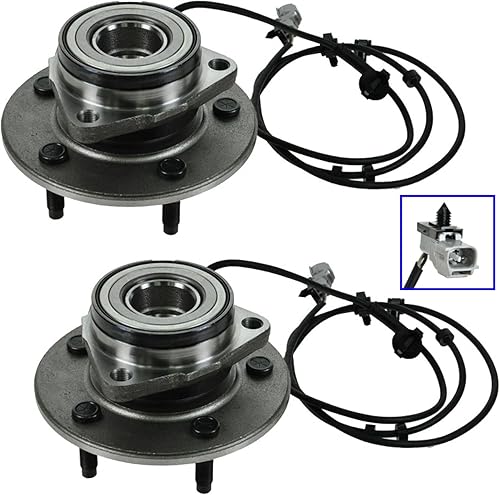 Vista 1069 de TRQ Juego de 2 rodamientos y bujes de rueda trasera izquierda y derecha compatible con Ford Expedition 2007-2010 Lincoln Navigator 2007-2010