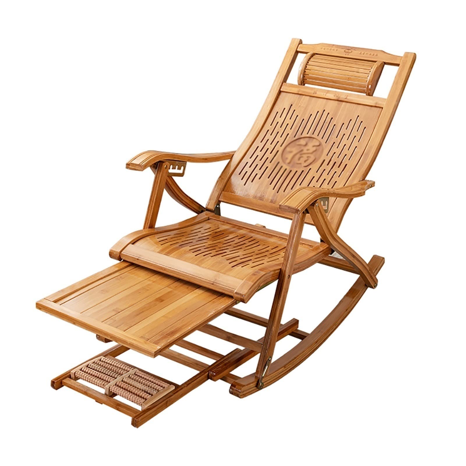 Buy PEONTR Sun Loungers Of Bamboo,Zero Gravity Rocking Chair,Oversized