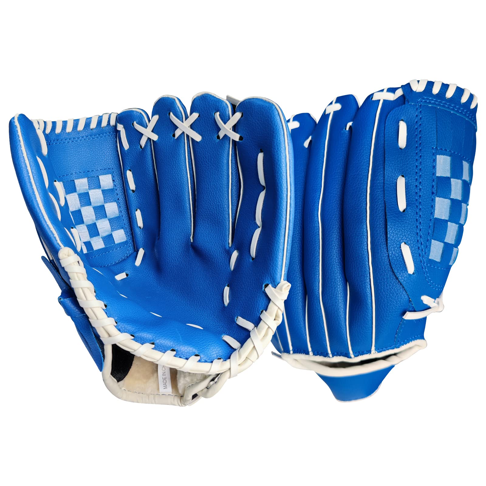 AOUTACC Baseball-Handschuhe Softball-Handschuh, 12,5 Zoll verschleißfest, Softball Fielding Handschuh, Linke Hand Hand Handschuhe Rechte Hand werfen für Jugend Erwachsene-Blau Infield Sport & Freizeit