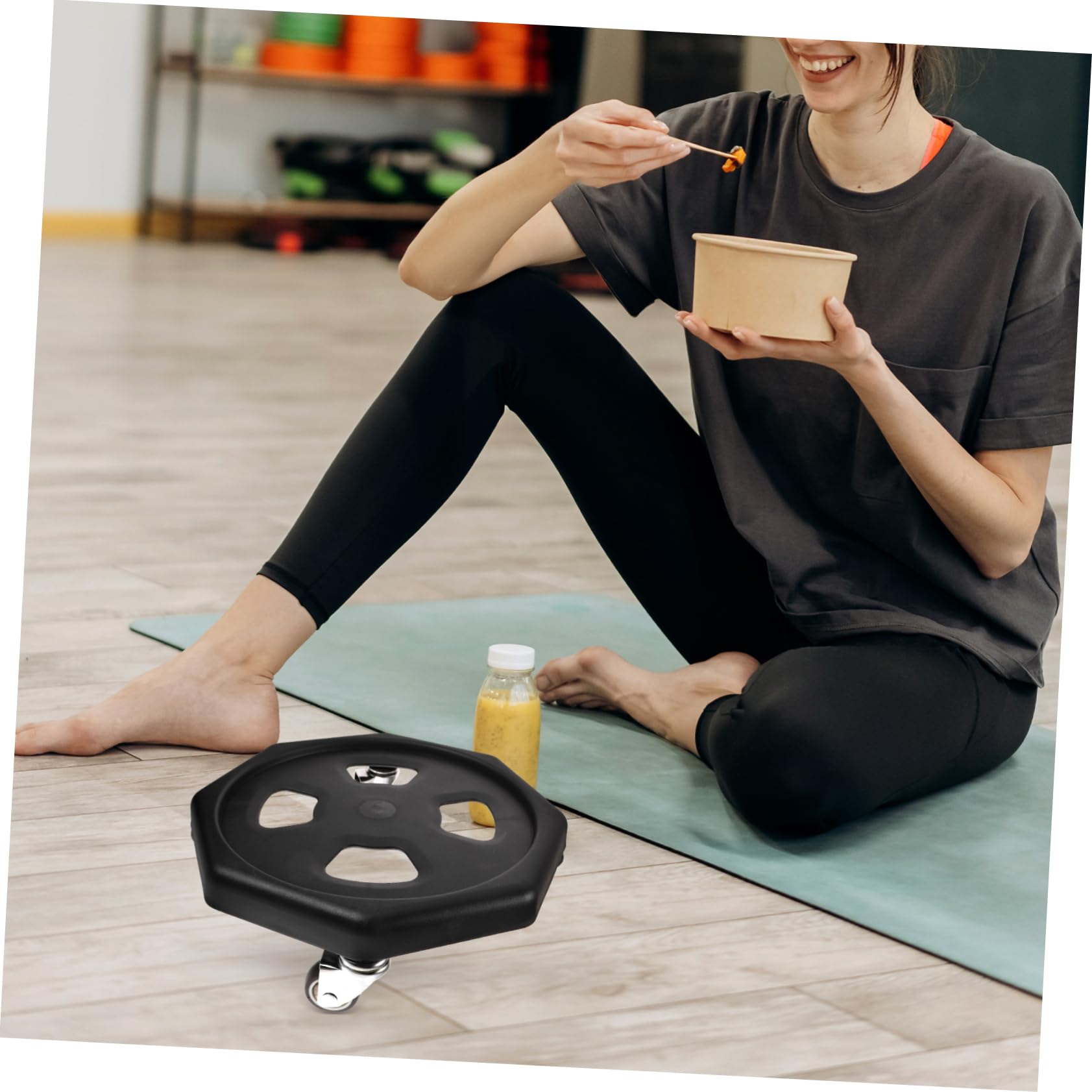 TOYANDONA Disco de Entrenamiento Abdominal con Rodilleras de Fitness Silencioso para Ejercicios Casa y Tonificación Color Aleatorio