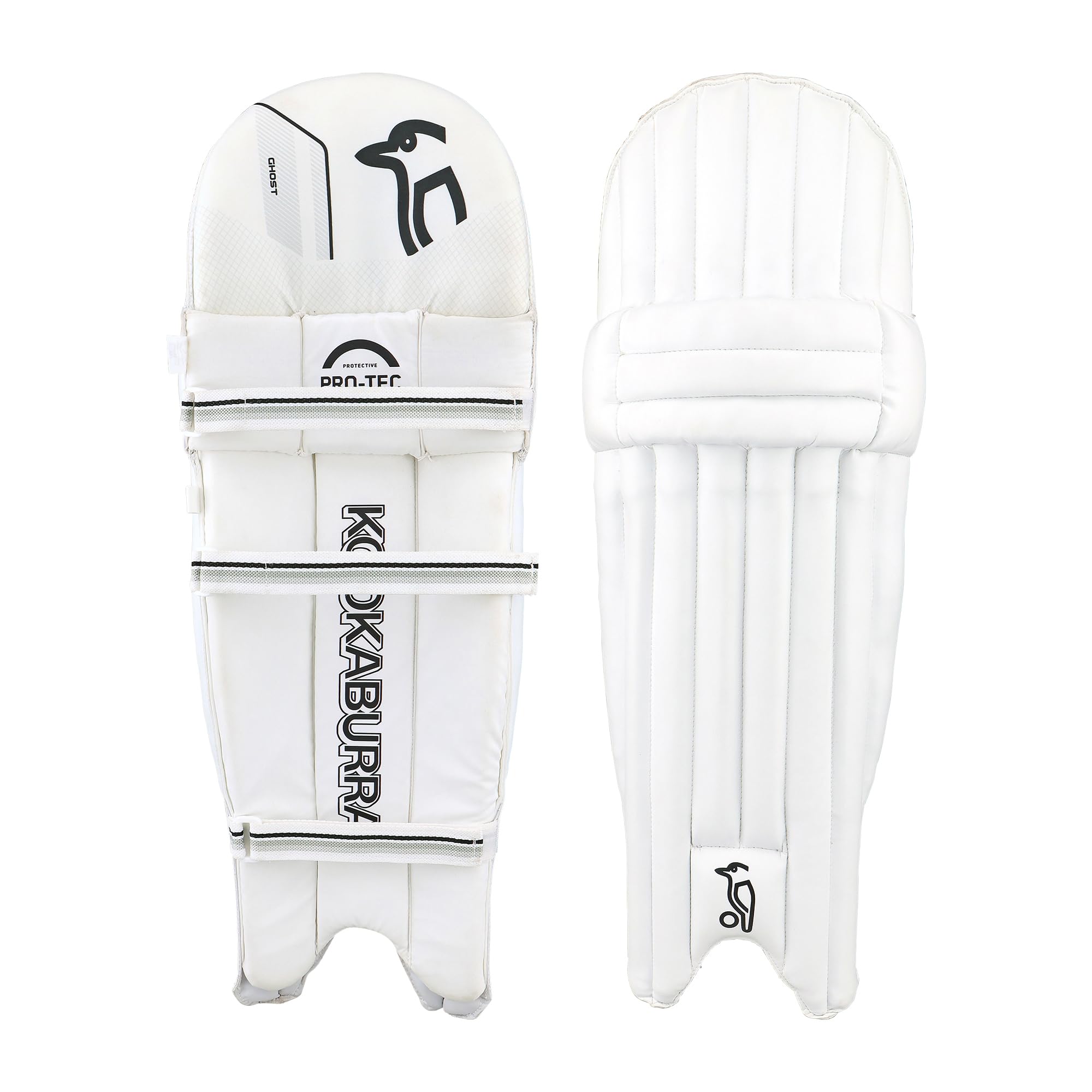 Kookaburra Ghost 6.1 Batting Pads - size Youths, White
