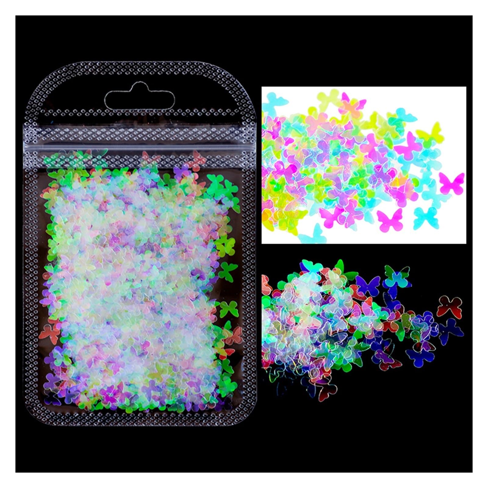 Holographic Nail Art Glitter Laser Star Butterfly AB 2g Decor Accessories