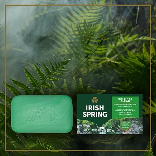 Miniatura 2 de BASICOS Jabón irlandés de primavera para hombres, jabón de barra de primavera irlandés original Clean Men para lavarse las manos y el cuerpo, suave