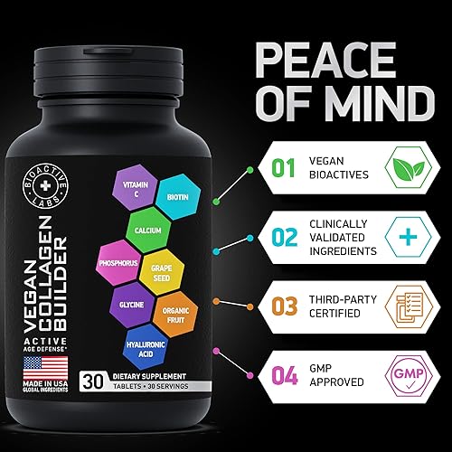 Miniatura 5 de BIOACTIVE LABS Probióticos dentales para dientes y encías y colágeno vegano - Paquete de bienestar general