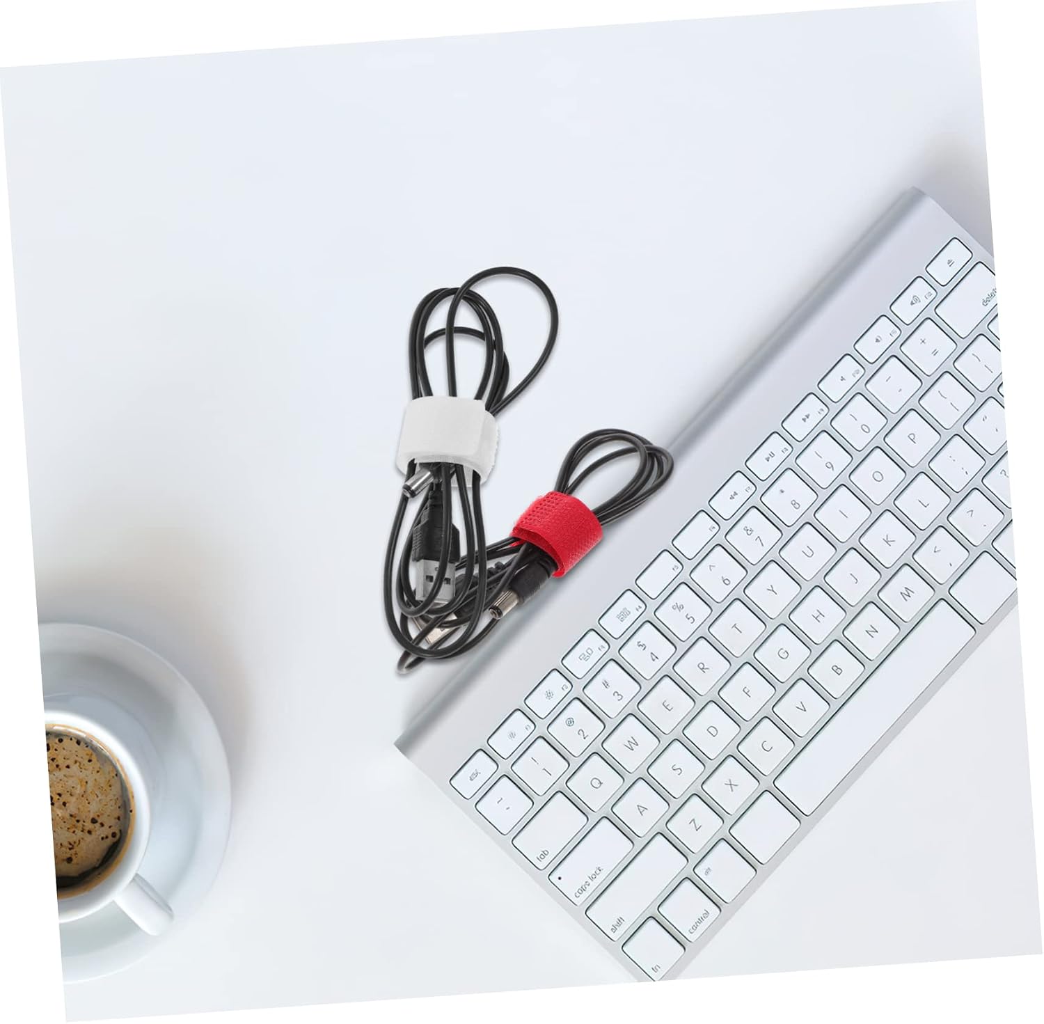 OSALADI 200pcs Elegant Cord Storage Holder Cable Management for Home Office Travel Adhesive Cable Ties Hook and Loop Straps for Appliances