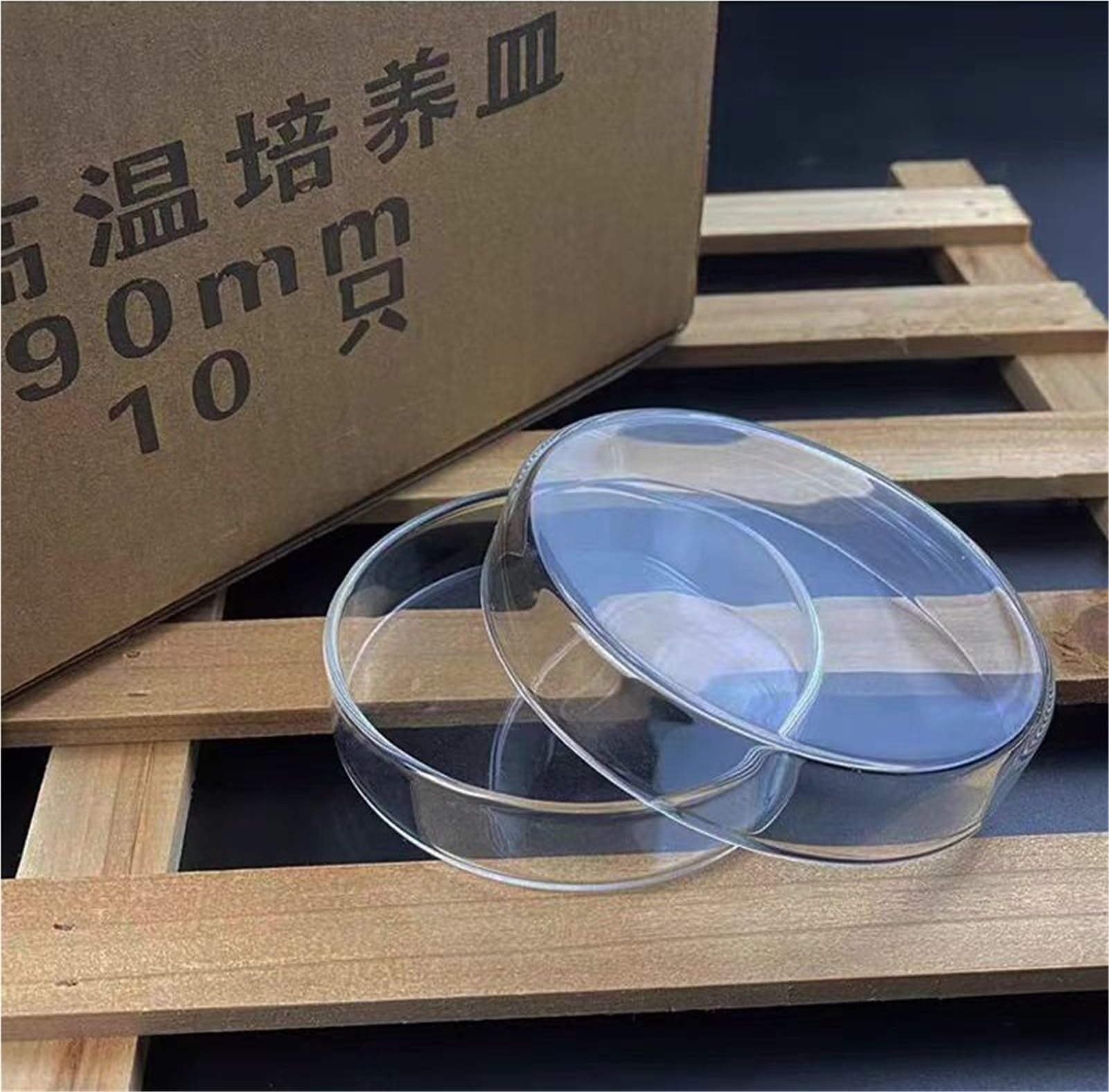Piastra for Coltura Petri in Vetro borosilicato for lievito batterico da Laboratorio 60/75/90/100/120mm con coperchi(120mm 4pcs) | 120mm 4pcs