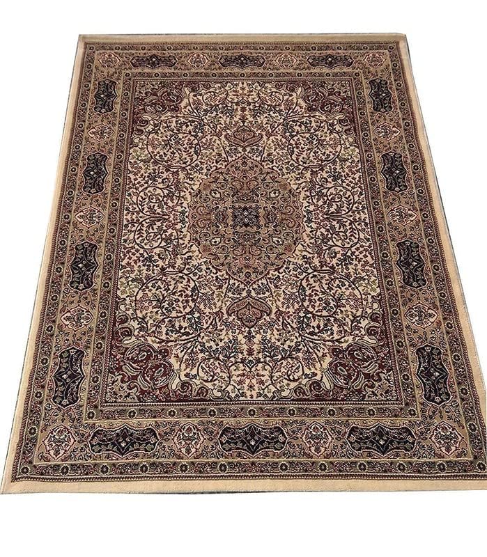 Image of Cozy Soft MATERIAL Non Slip Carpet for Home Decor Aesthetic Rugs with 1 inch Thickness Kashmiri Design Size 5X7