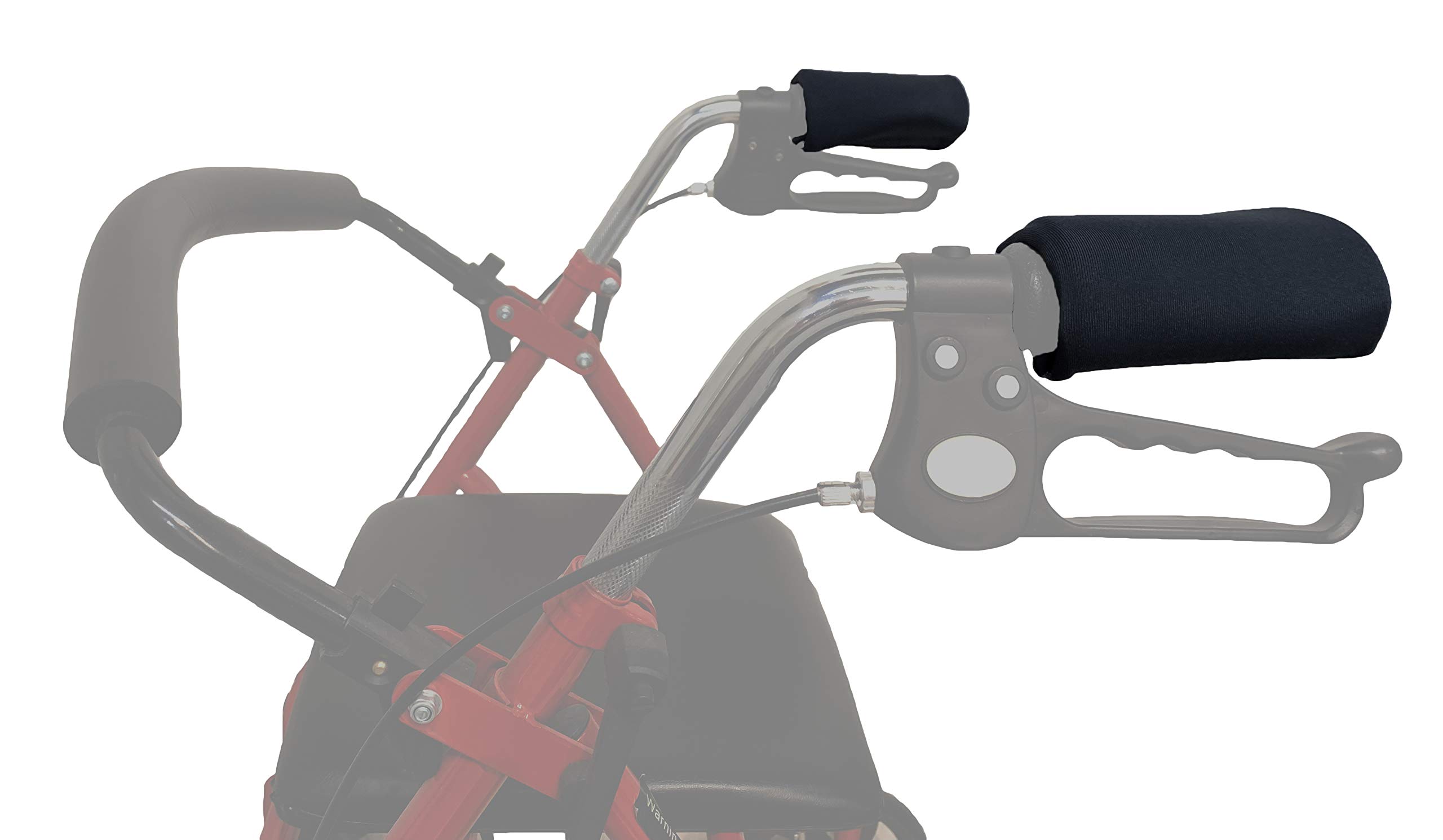 Crutcheze Rollator Walker Handle Cushions – Padded Hand Grips for Seniors – Fits Ergonomic Handles – Washable, Moisture-Wicking, Comfortable – Designed in USA