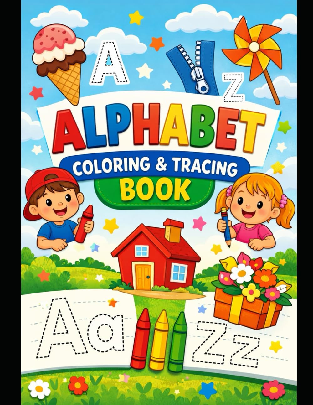 ALPHABET A TO Z: Kids themed workbook