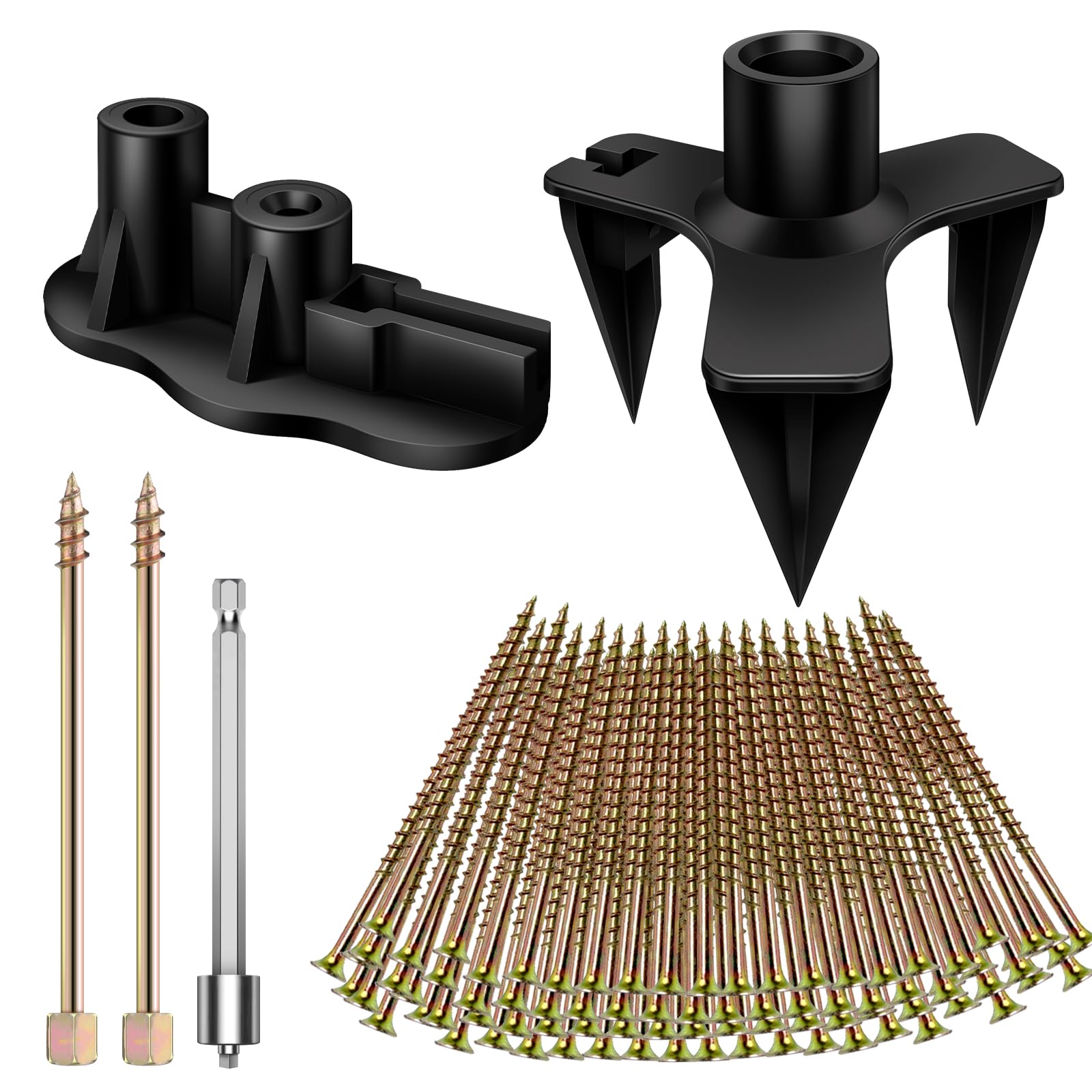 Squeaky Floor Repair Kit, Linoleum Floor Repair Kit, Creaky Floor Fix, Floor Squeak Stopper, Contains 5 Tools and 50 Floor Screws